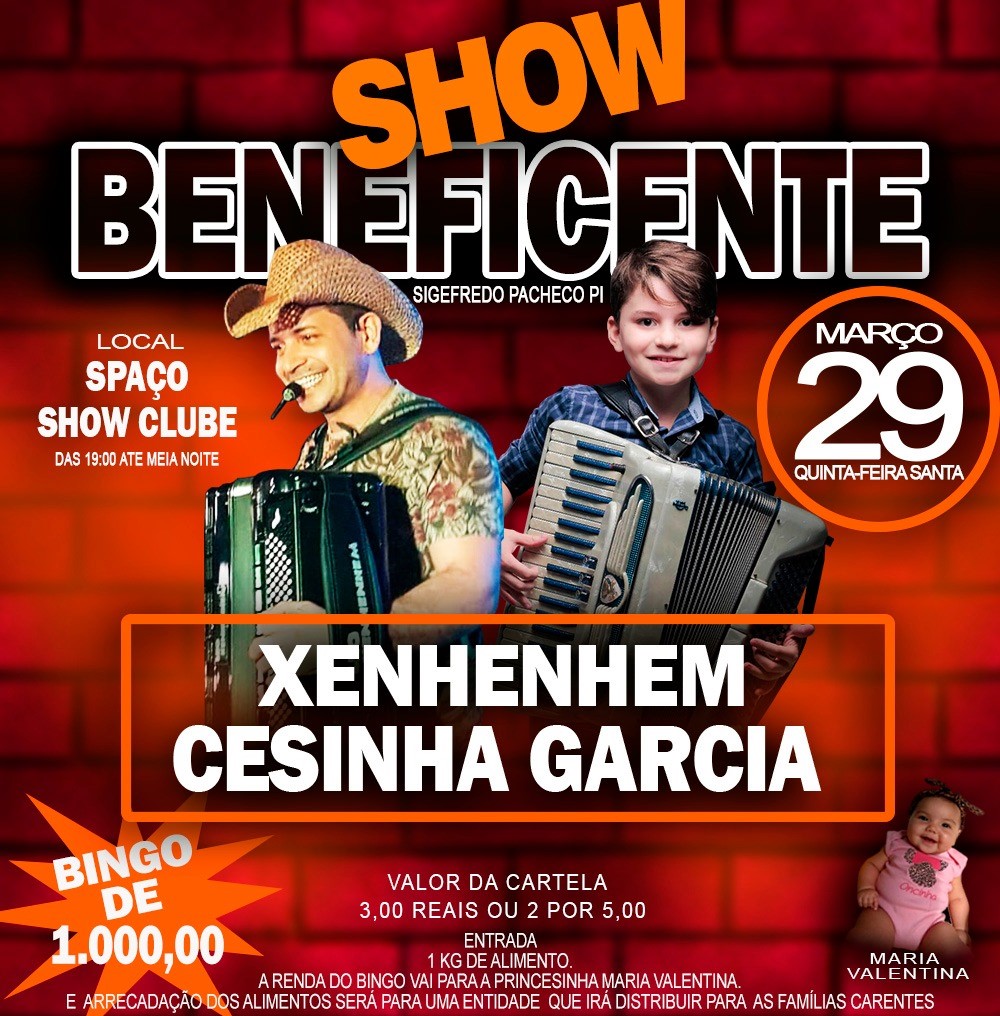 Show beneficente em Sigefredo Pacheco