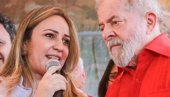 Deputada Rejane Dias e o ex-Presidente Lula.