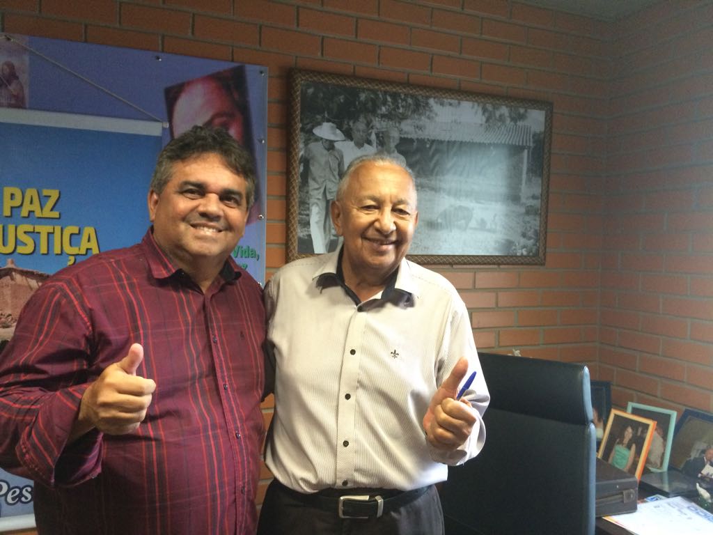 Vice-presidente do Solidariedade, Jorge Lopes, e o deputado estadual Dr. Pessoa.
