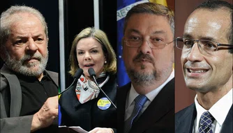 Lula, Gleisi Hoffmann, Antônio Palocci e Marcelo Odebrecht