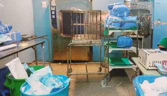 Setor de material e esterilização do HUT.
