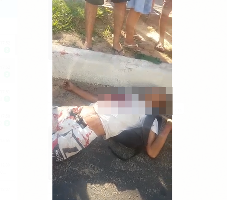 O jovem veio cair na Avenida Principal do Promorar após briga na Vila Santa Cruz.