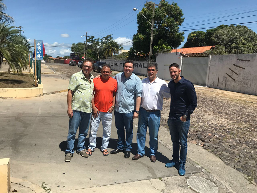 Fábio Sérvio e Cleiton Popular visitam Parnaíba