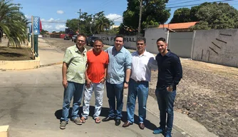 Fábio Sérvio e Cleiton Popular visitam Parnaíba