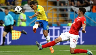Brasil estreia com empate de 1 a 1 com Suíça
