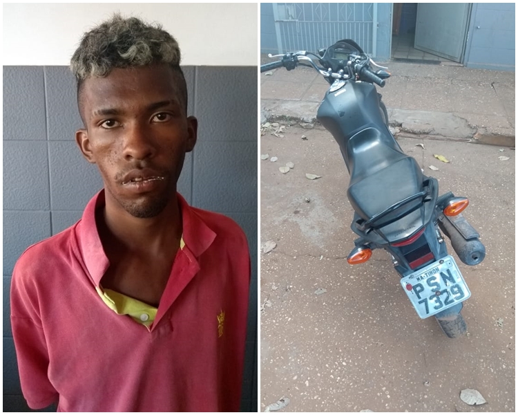 Francivan das Chagas foi encontrado com a motocicleta que possuía registro de roubo.