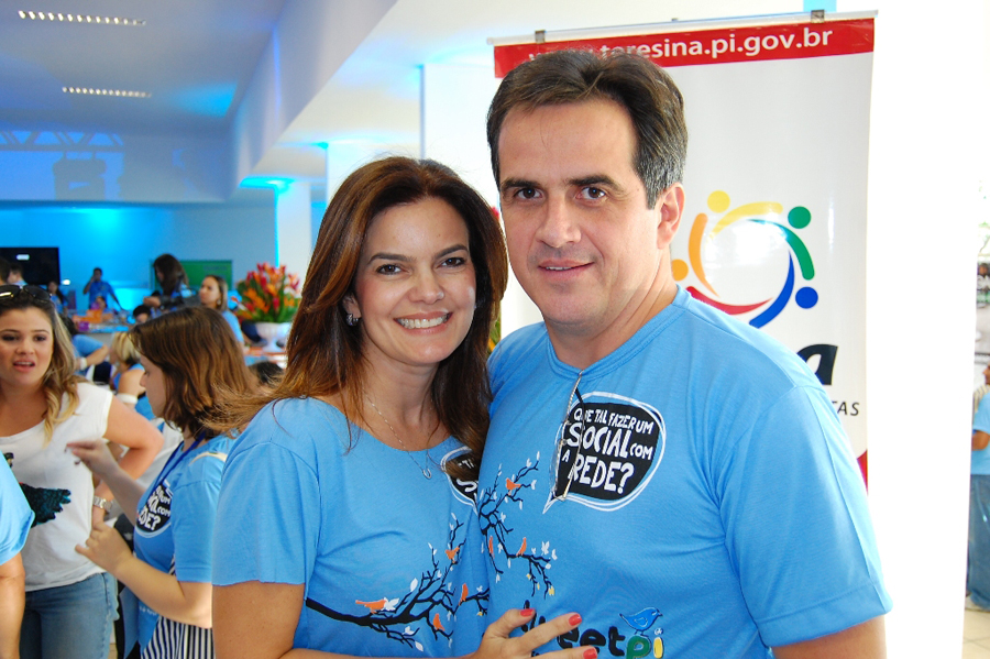 Iracema Portella e Ciro Nogueira