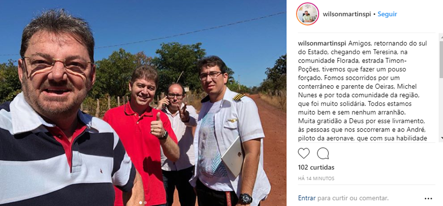 Wilson Martins comentou o acontecimento nas redes sociais