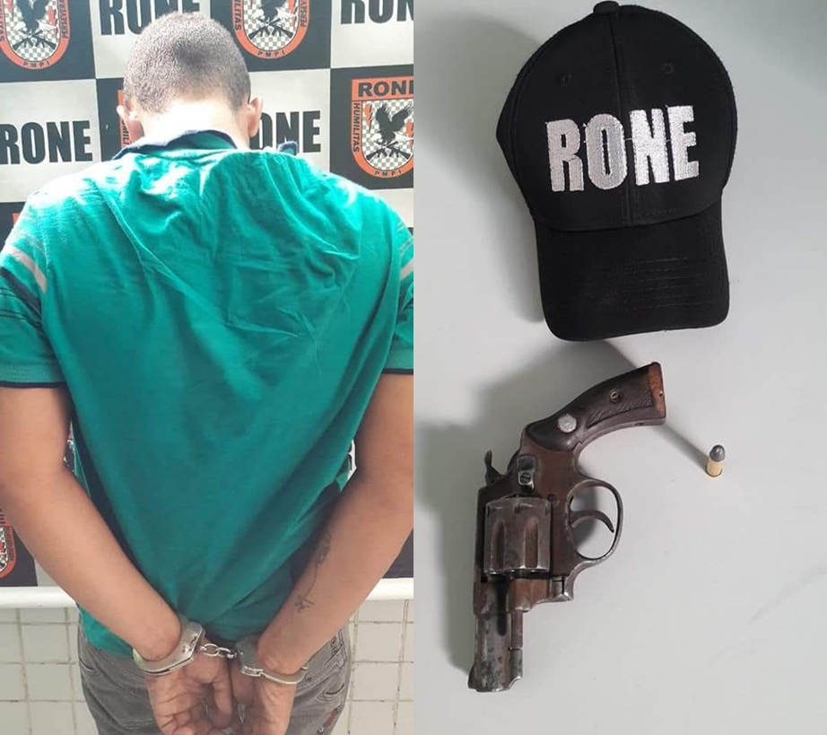 Acusado foi preso pelo RONE após realizar assalto a mão armada na zona Sudeste.