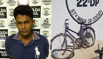 Acusado teria assaltado bicicleta e celular de agentes de Endemias.
