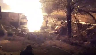 Explosão do caminhão -tanque