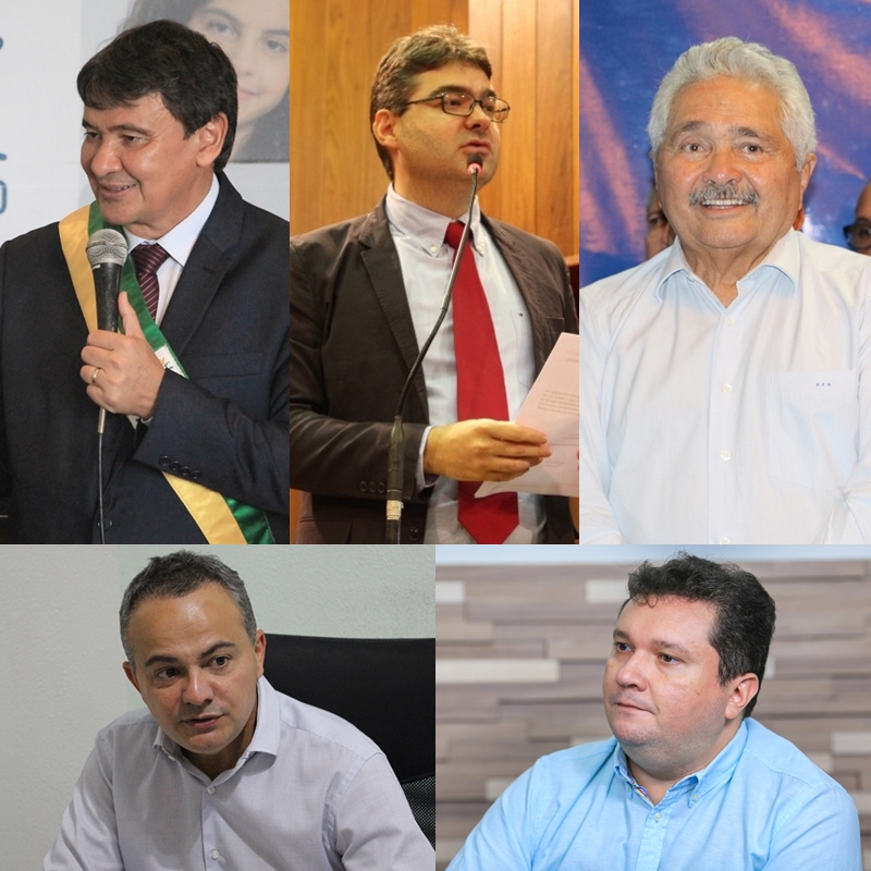 Wellington Dias, Luciano Nunes, Elmano Férrer, Valter Alencar e Fábio Sérvio.