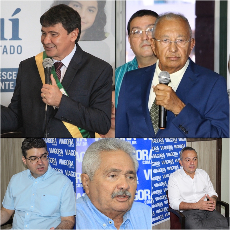 Wellington Dias, Dr. Pessoa, Luciano Nunes, Elmano Férrer e Valter Alencar.