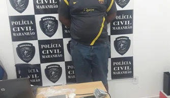 Thiago foi preso no bairro Mateusinho por tráfico de drogas.