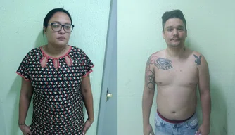 Zilmara de Sena Cavalcante e Francisco Jean Sena foram presos pela DHTL com 4kg de entorpecente.