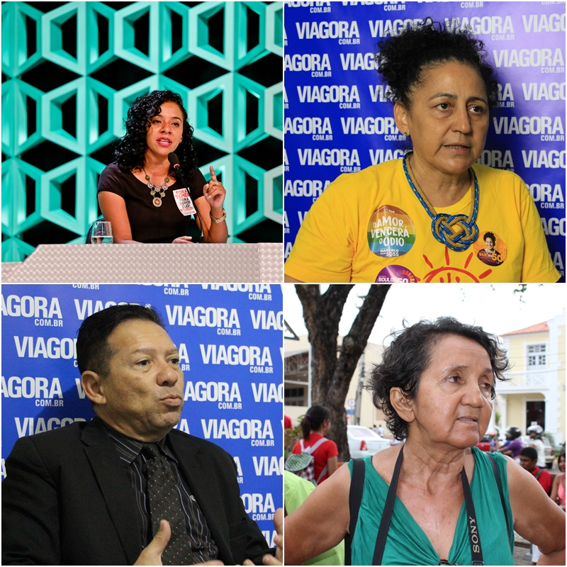 Luciane Santos, Sueli Rodrigues, Romualdo Seno e Lourdes Melo.