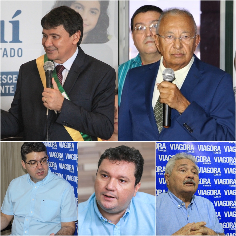 Wellington Dias, Dr. Pessoa, Luciano Nunes, Fábio Sérvio e Elmano Férrer.