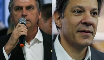 Jair Bolsonaro e Fernando Haddad.