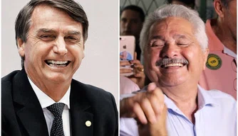 Bolsonaro e Elmano Férrer.