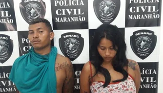 Rômulo e Andressa foram flagrados pela polícia da cidade.