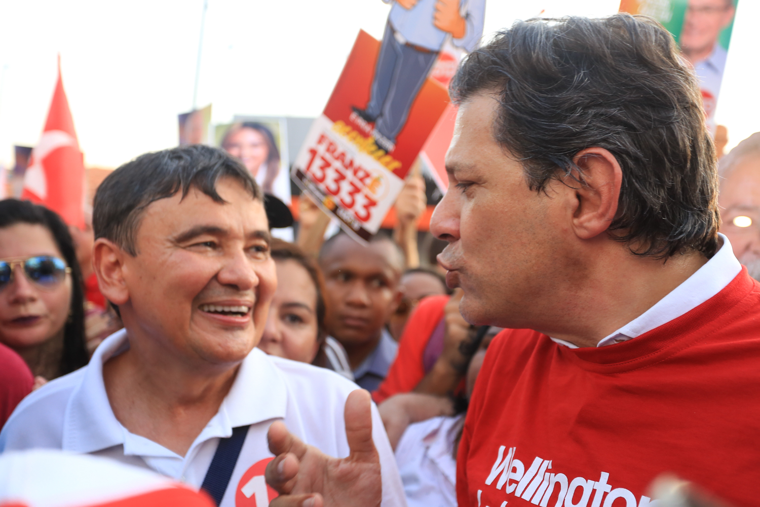 Wellington Dias e o candidato Haddad (PT)