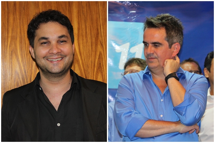 Jornalista Rômulo Rocha e senador Ciro Nogueira.