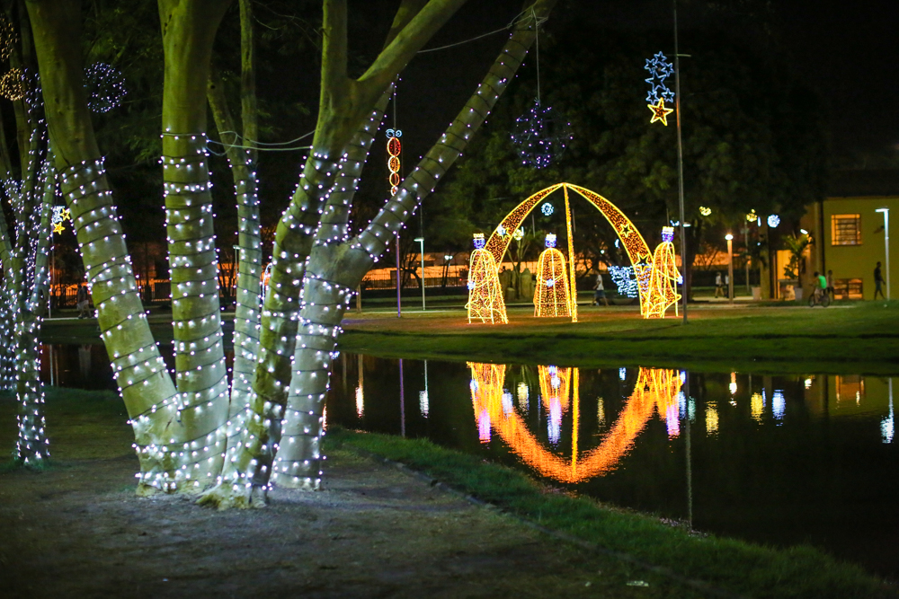 Decoração de Natal do parque da Cidadania no ano passado