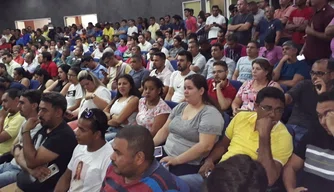 No último protesto os motoristas lotaram o plenário da Câmara