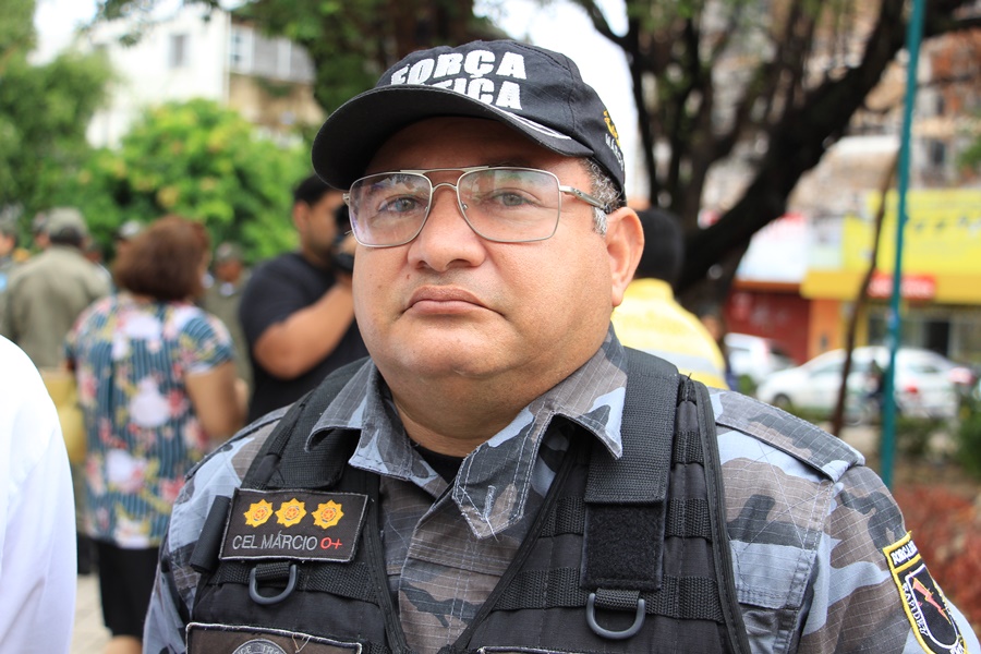 Coronel Márcio Oliveira, coordenador geral de operações da Polícia Militar do Piauí.