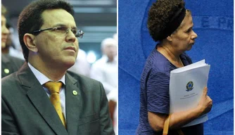 Deputado estadual Zé Santana e senadora Regina Sousa.