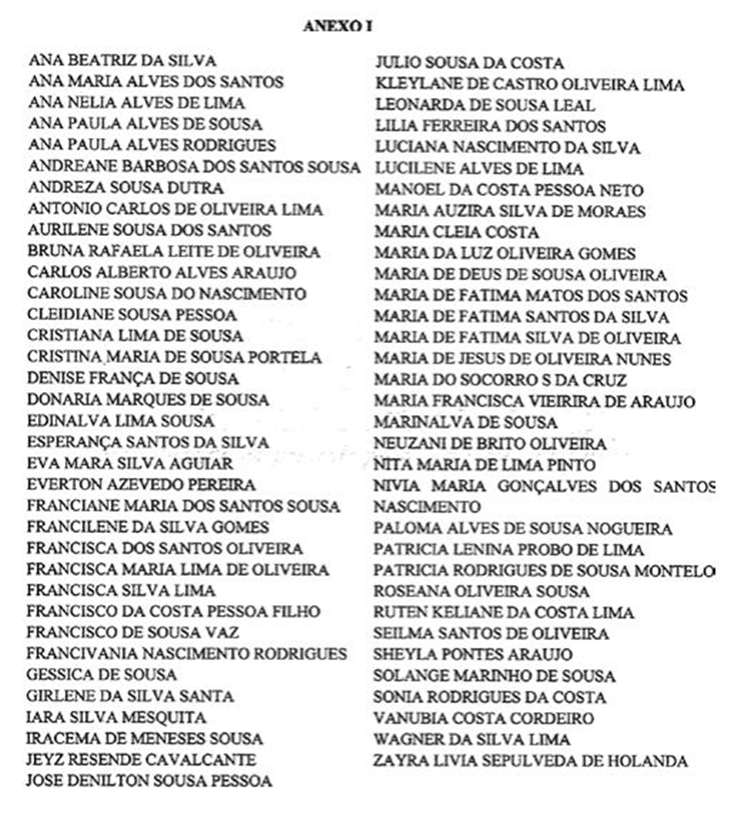 Os nomes dos servidores foram anexados no Diário Oficial dos Municípios.