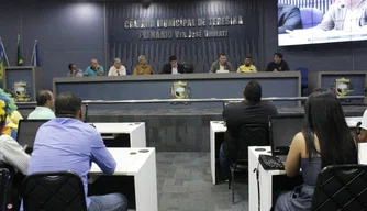 Audiência pública foi realizada no plenário da Câmara Municipal.
