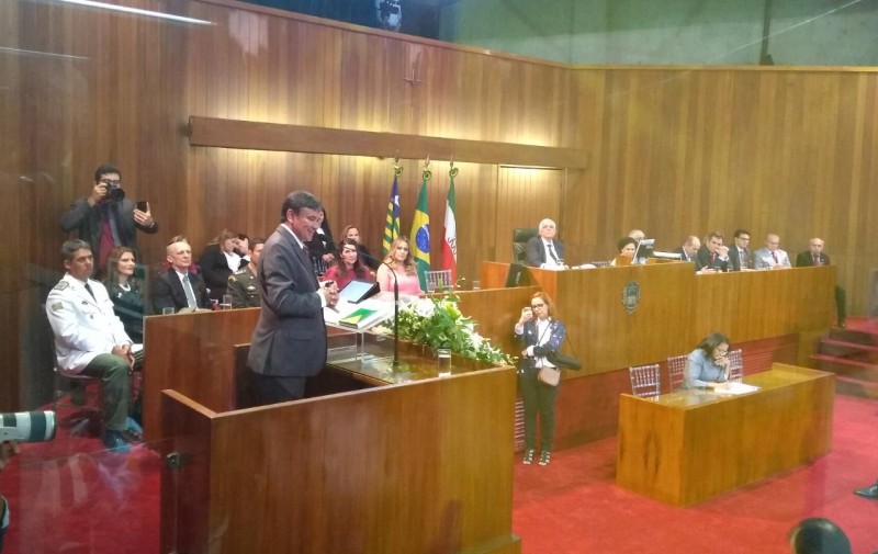 A Posse do governador aconteceu por volta das 16h na Alepi