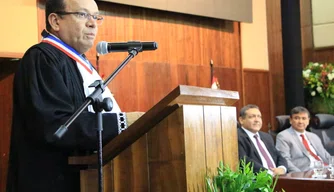 Sebastião Ribeiro, novo presidente do Tribunal de Justiça do Piauí discursou em sua posse
