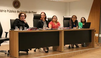 Promotoras de Justiça durante a audiência sobre os CRAS.