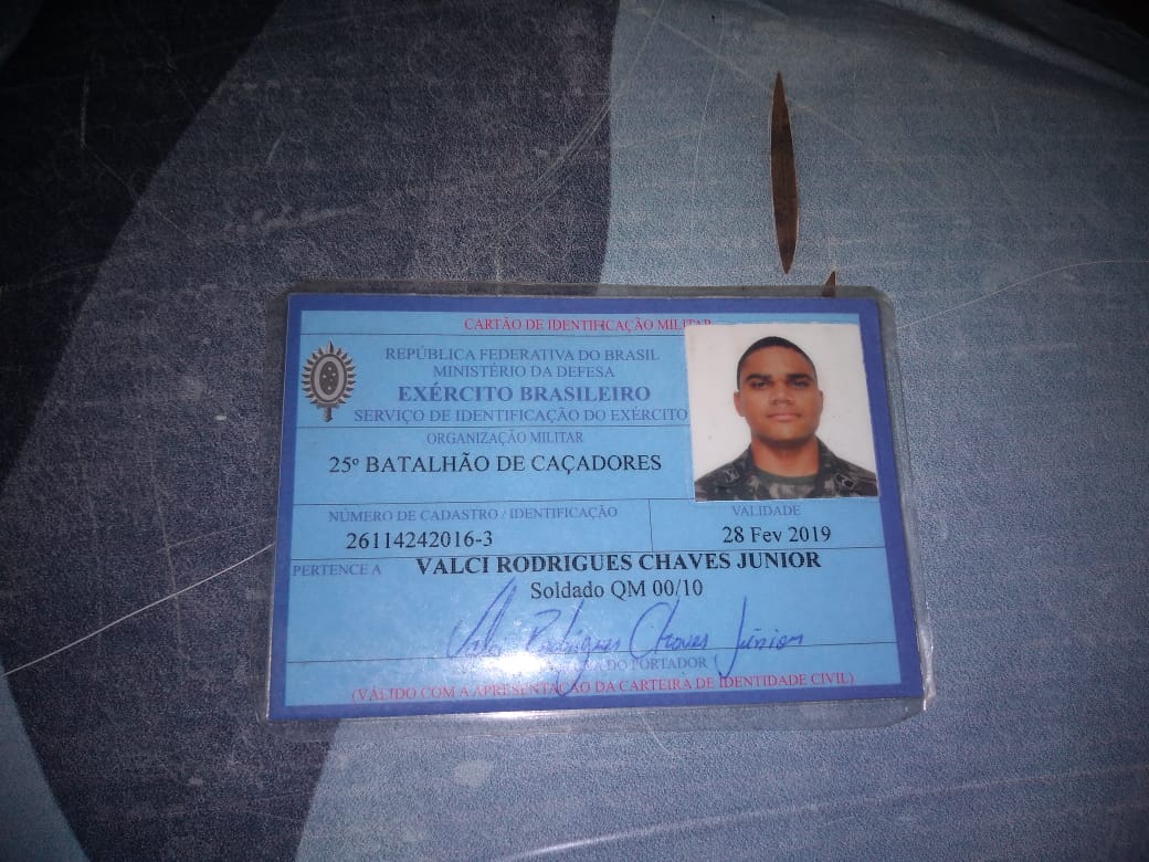 A vítima era soldado do 25º Batalhão