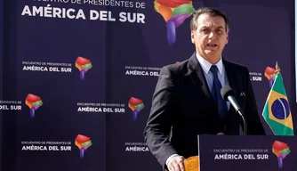 Jair Bolsonaro (PSL) cumpre agenda internacional no Chile.