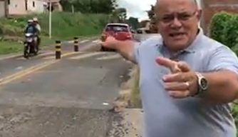 Antônio José Lira denuncia que obra da Strans estaria causando acidentes.