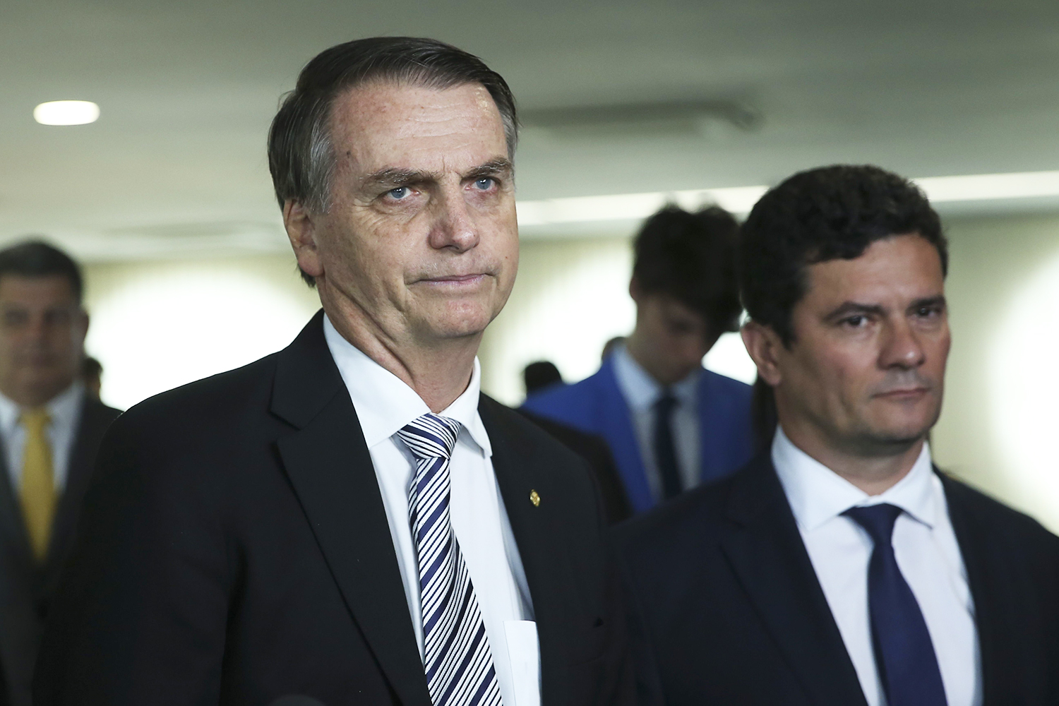 Jair Bolsonaro e Sérgio Moro.