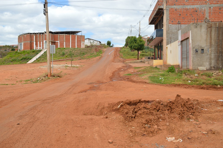 Rua do bairro Belo Norte em Picos.