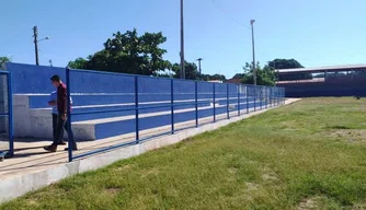 Campo de futebol do bairro Anita Ferraz, na zona Leste de Teresina.