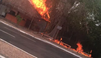 Incêndio começou na tarde desta terça-feira