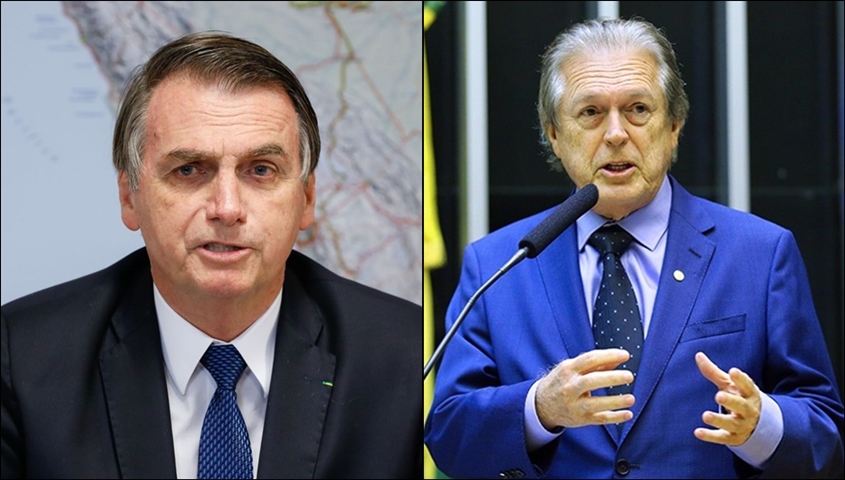 Presidente Jair Bolsonaro e Deputado Luciano Bivar.