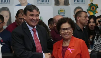 Governador Wellington Dias e vice-governadora Regina Sousa.
