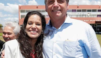 Rubenita e Jair Bolsonaro.