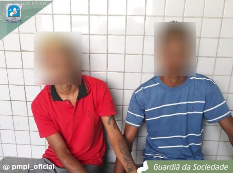 PM prende dois homens com moto roubada no Poty Velho, zona Norte de Teresina