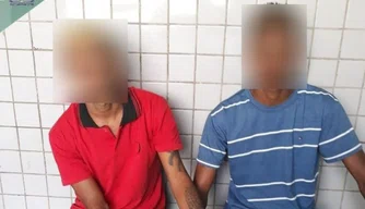 PM prende dois homens com moto roubada no Poty Velho, zona Norte de Teresina