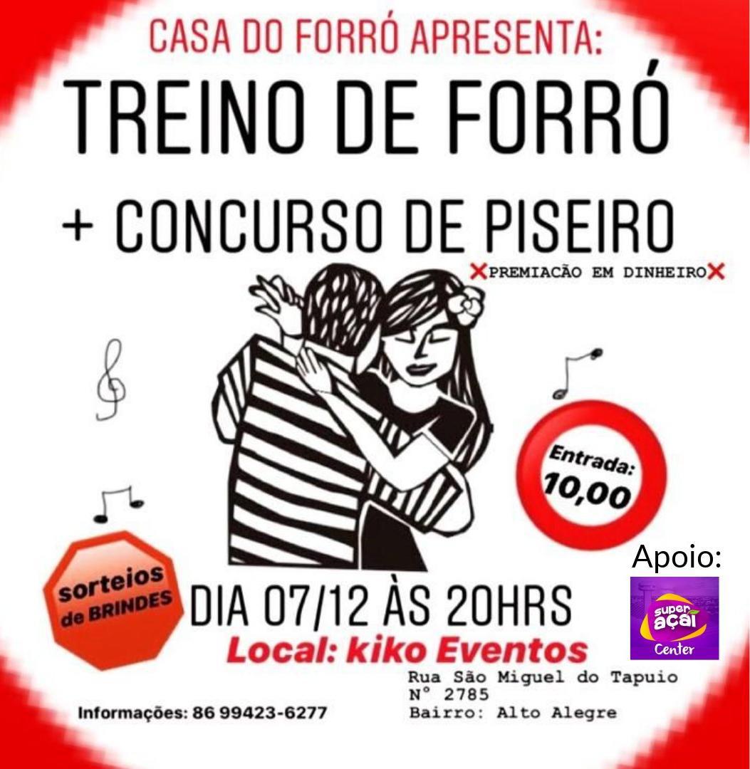 Casa do Forró realiza treino e concurso de piseiro no Alto Alegre