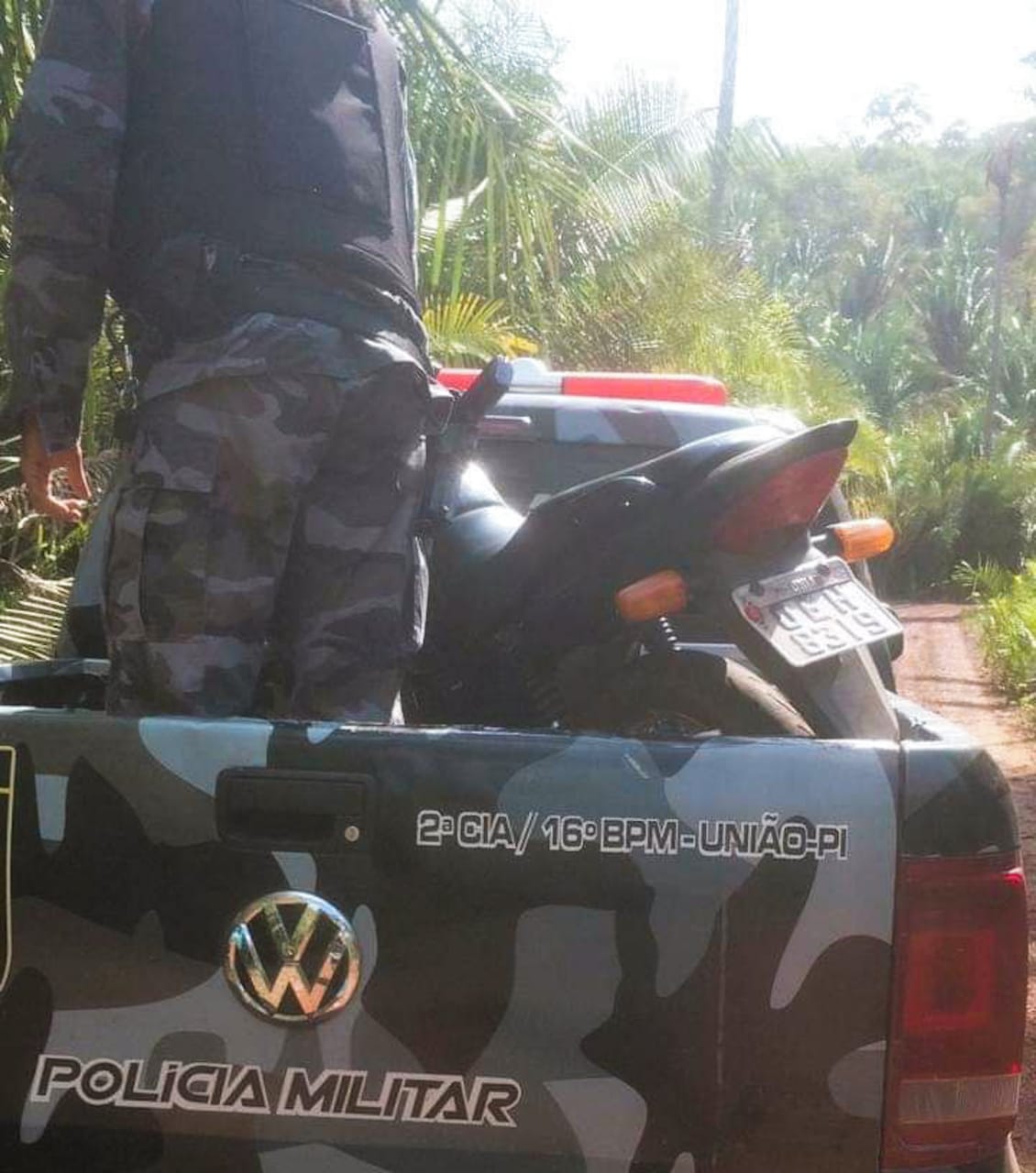 Polícia Militar recupera motocicleta roubada na cidade de União