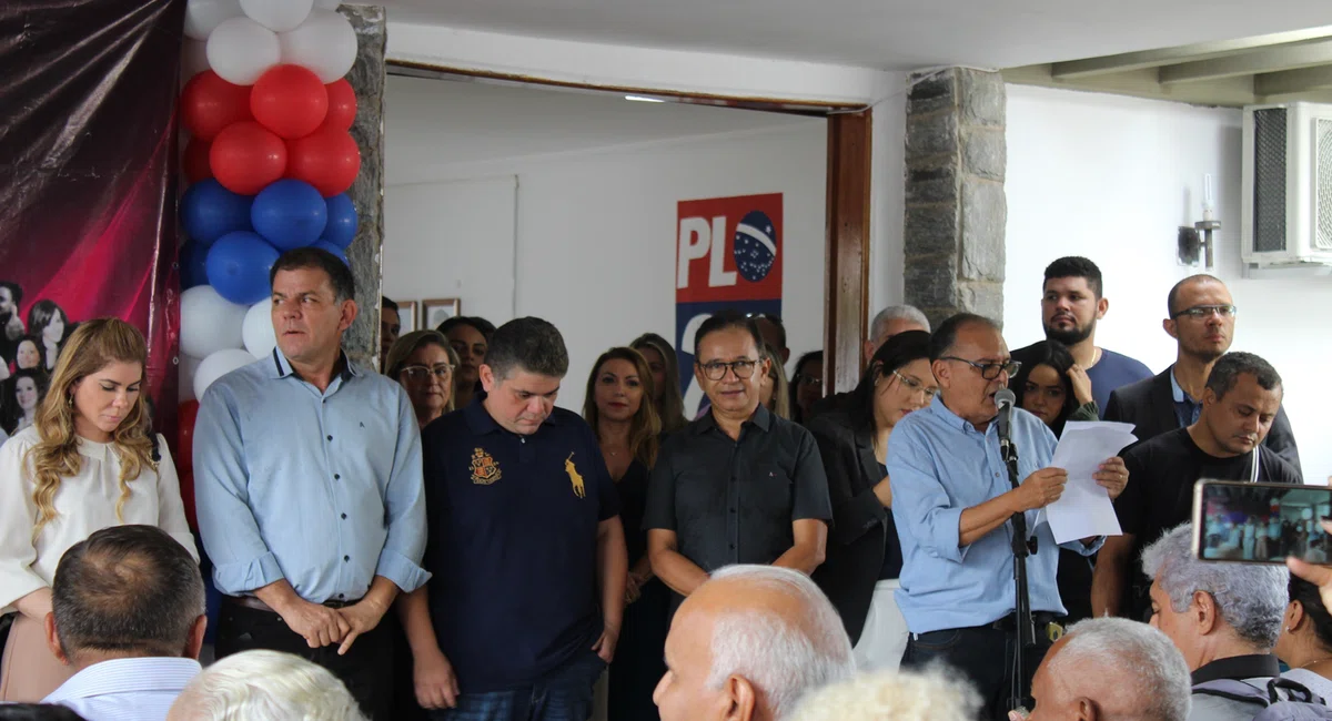 Evento de inauguração da nova sede do PL e lançamento da pré-candidatura de Fábio Abreu.